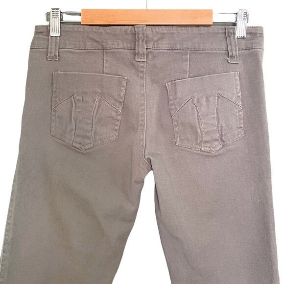 Tripp NYC Gray Skinny Lowrise Jeans Silver Skull Rivets T Pockets Women’s Size 7 - Picture 4 of 12